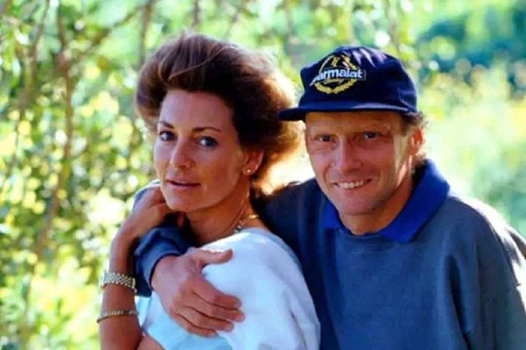 Niki Lauda married his first wife Marlene Knaus in 1976.
