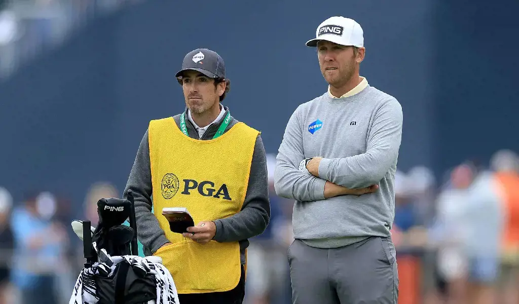 Seamus Power Caddie's name is Simon Keelan, and he is the former Monkstown Golf Club Professional and has been caddying for Power since 2019