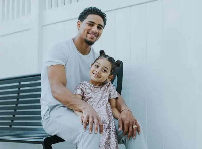 Jamaine Ortiz and his adorable little princess daughter Amira.