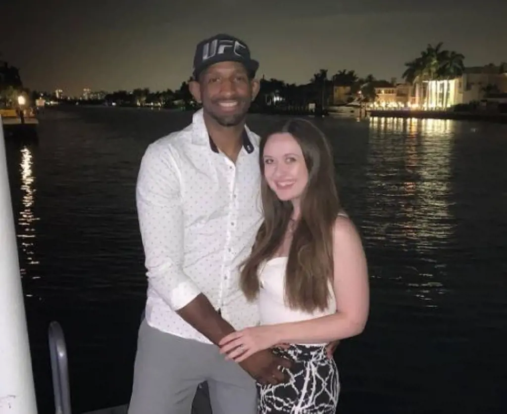 Neil Magny with his wife during their vacation