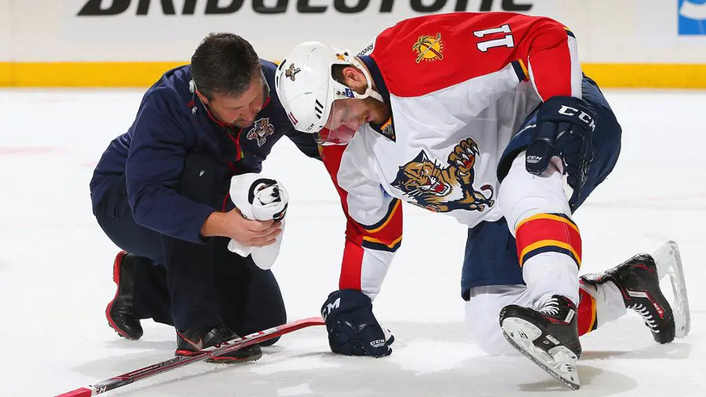 NHL star Jonathan Huberdeau injured his left foot on a game against Islanders on November 8, 2022.