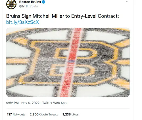Boston Bruins announced the signing of Mitchell Miller on Friday which was met by outrage of several Bruins and NHL fans 