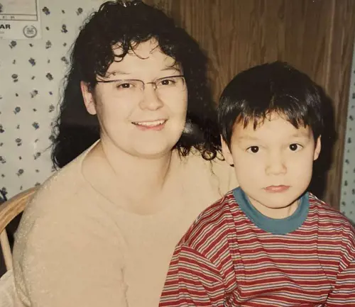 Ethan Bear shared a throwback of him and his mother Geraldine Bear on the occasion of Mother's Day on May 11, 2020