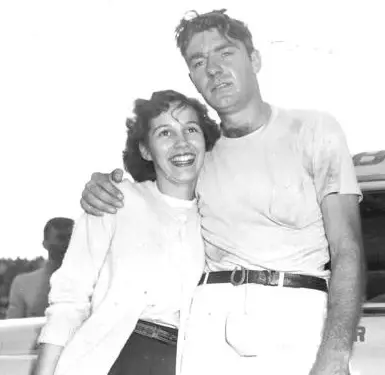 Curtis Turner pictured with his wife Ann Ross during the early 50s