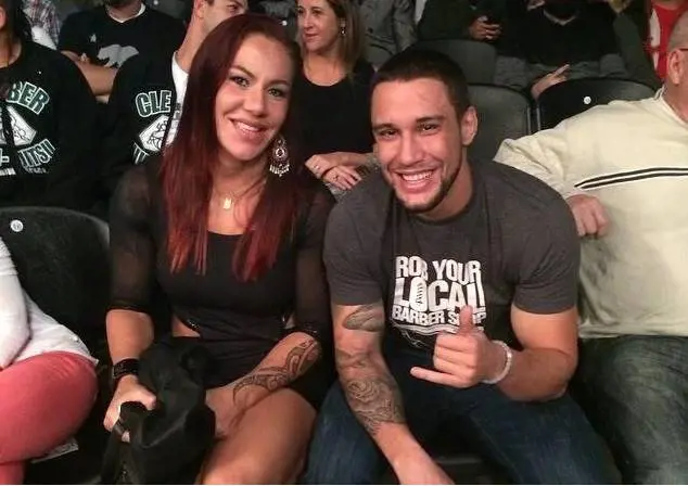 Ray Elbe with his future wife Cris Cyborg. They got engaged in 2017.