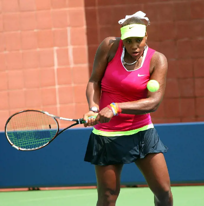 Taylor Townsend playing on 2012 US Open