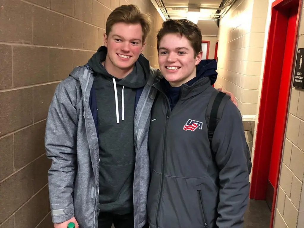 There's no doubt about Cole Caufield and Brock Caufield being brothers.