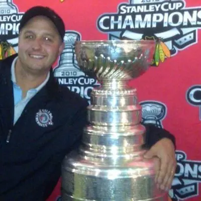 John Miller the father of Mitchell Miller pictured in 2010 with the Stanley Cup 