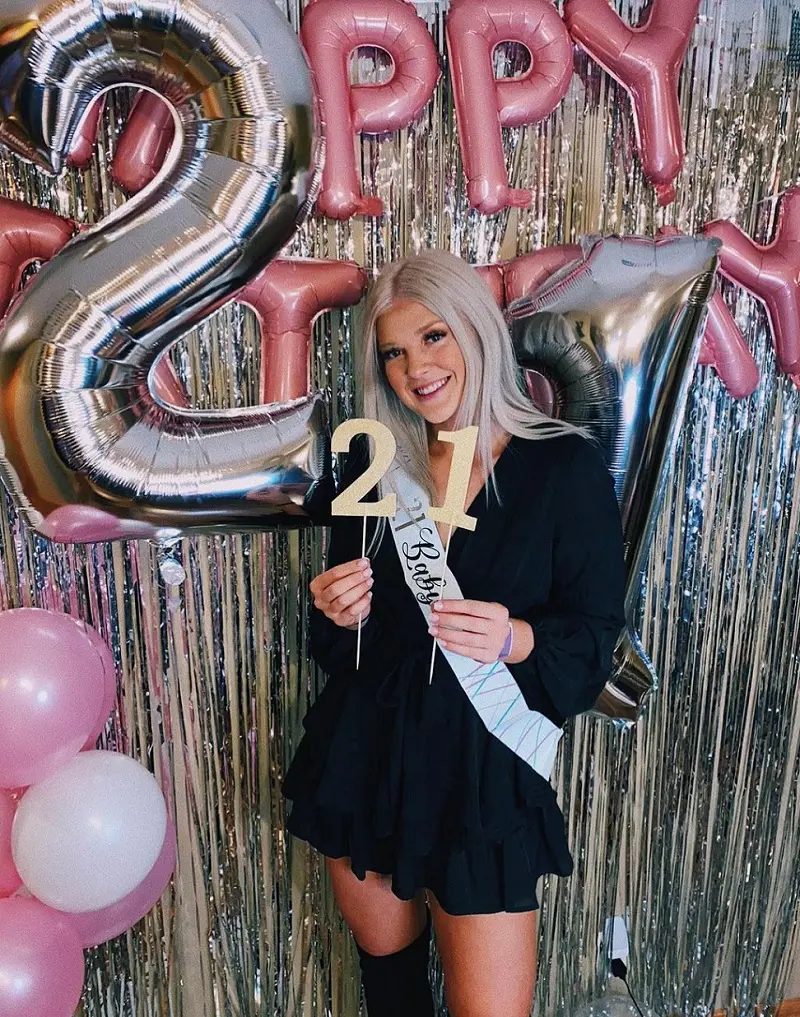 Nicklin Hames during her 21s birthday celebration. 