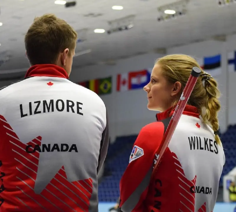 Lizmore and Wilkes represented Team Canada at world mix in 2016.