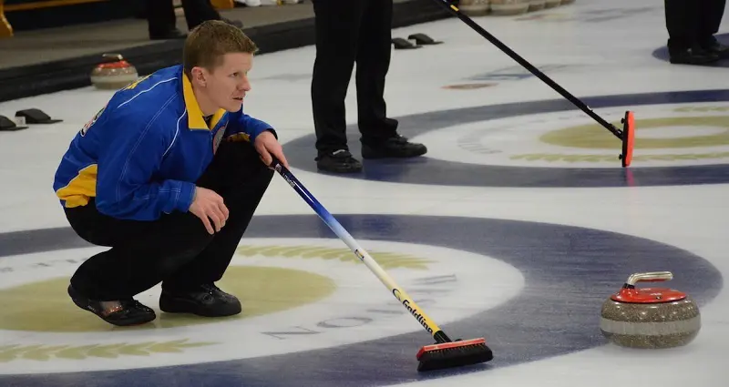 Mick's curling for Alberta in 2014.