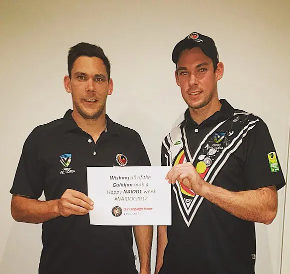 Scott and Nick played together for the first time in the National Indigenous team in August 2017.