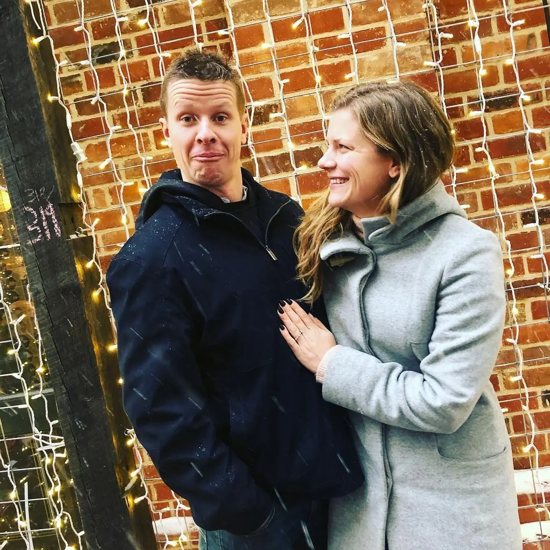 Mick surprised Sarah with an engagement ring at Christmas on January 2, 2018.