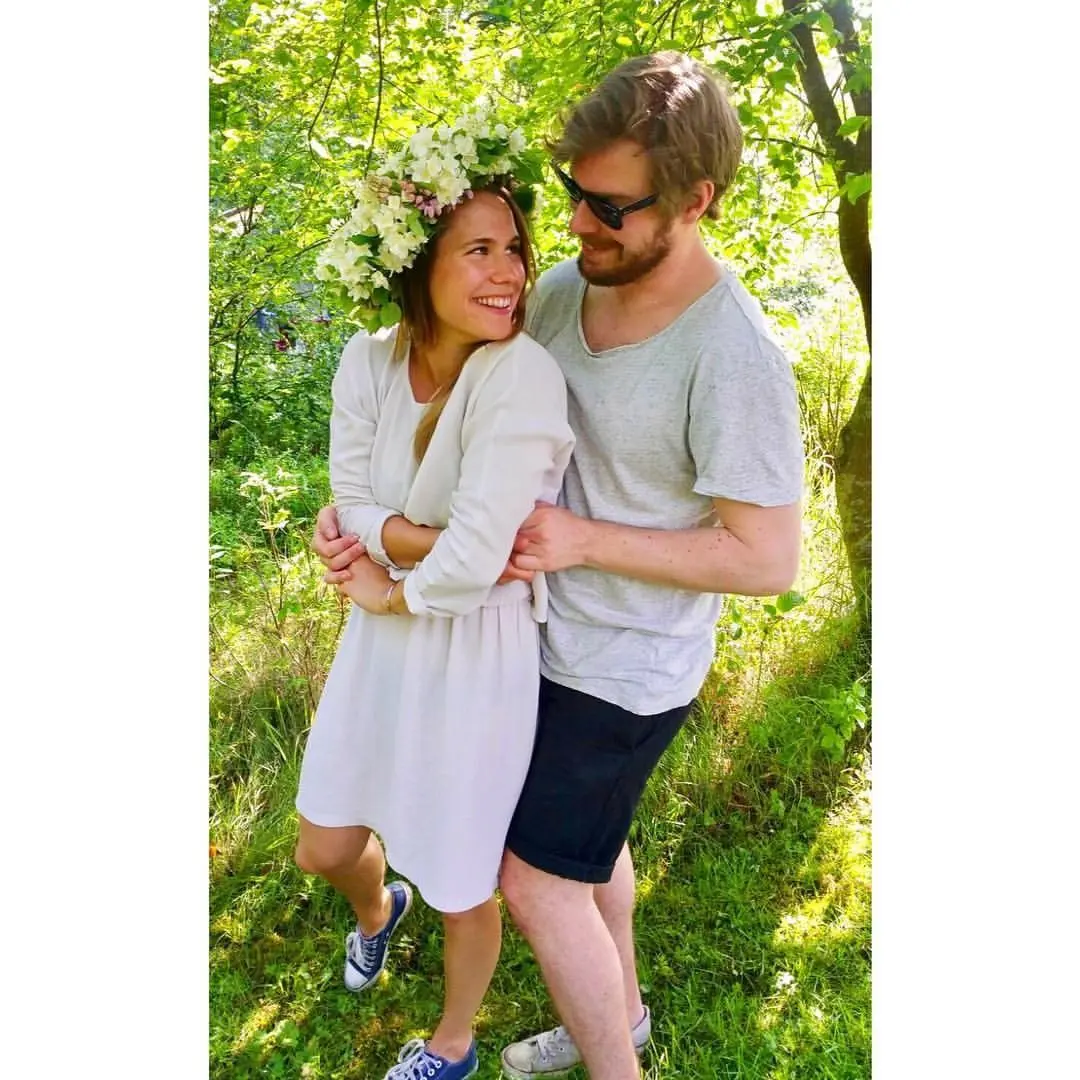 Anna and Mathias's pre-wedding picture in 2018.