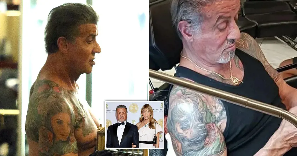 Sylvester Stallone covers up tattoo of Jennifer Flavin with his dog's face