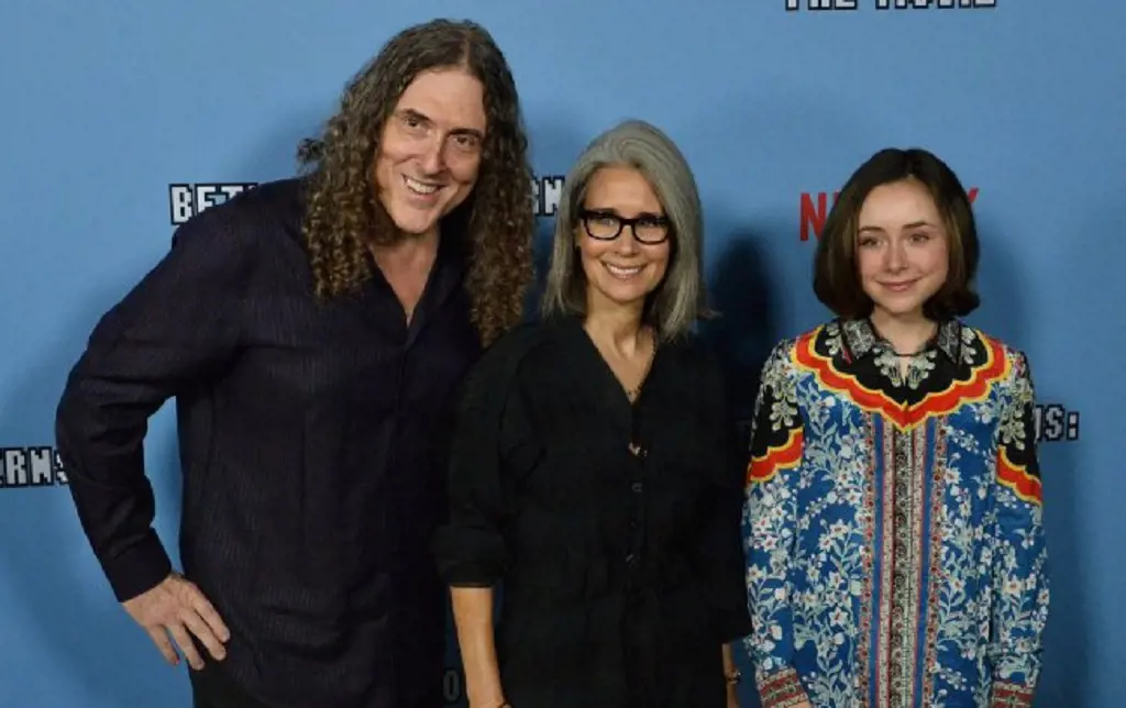 Weird Al Photographed With His Wife Suzanne Yankovic And Daughter Nina 
