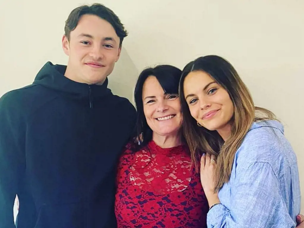 Emily with her beloved mother and brother.