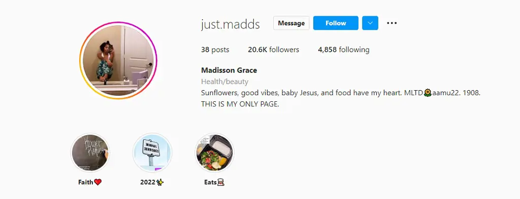 Madisson is on Instagram as @just.madds.