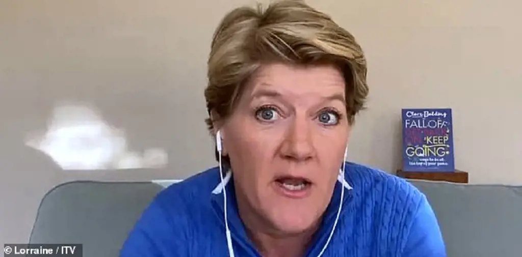 Clare Balding during a zoom meeting