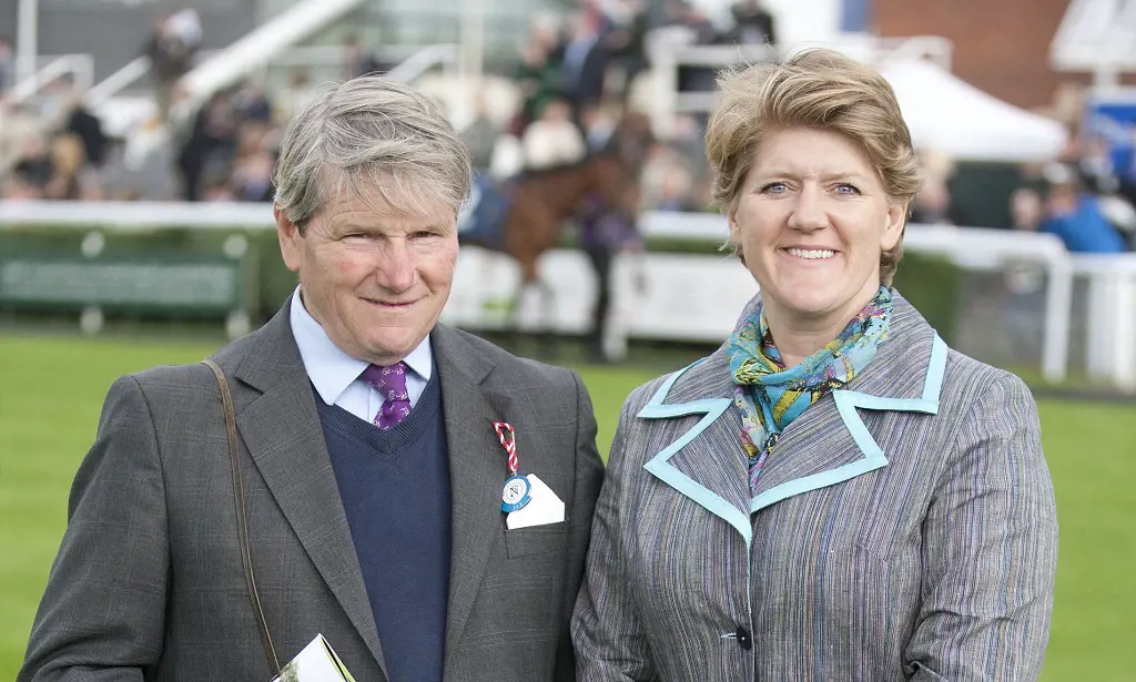 Clare Balding with her father