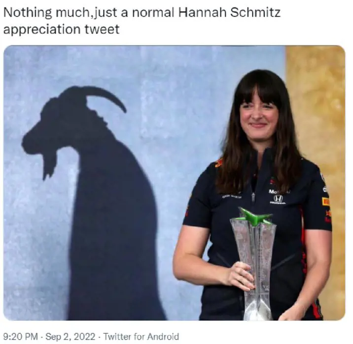 Hannah Schmitz being compared as G.O.A.T after her strategy led Max Verstappen win the recent race