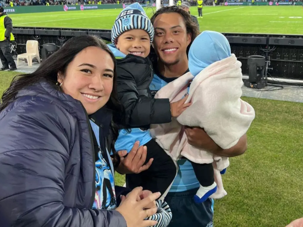 Jarome Luai's family always makes it to his matches to support him.