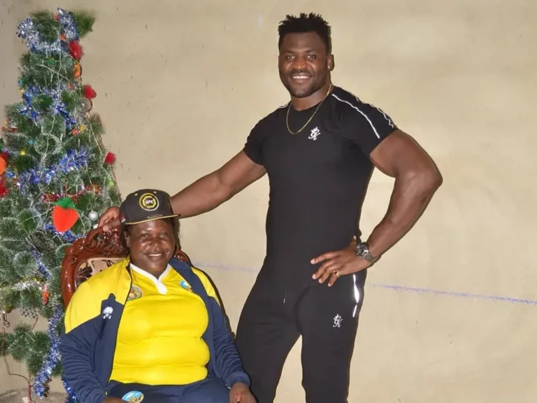Francis Ngannou Parents Raised Him In A Sand Mine In Cameroon With The Rest Of His Family