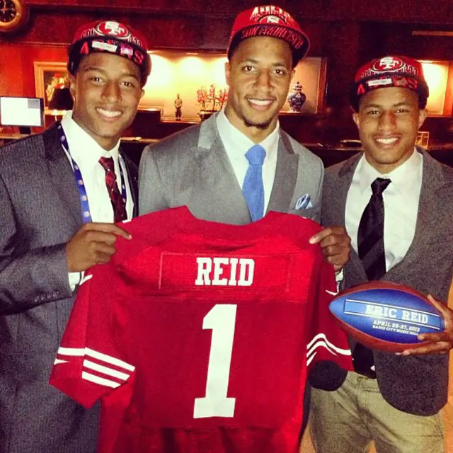 Eric posted a picture with his brothers from the celebration done during his NFL draft
