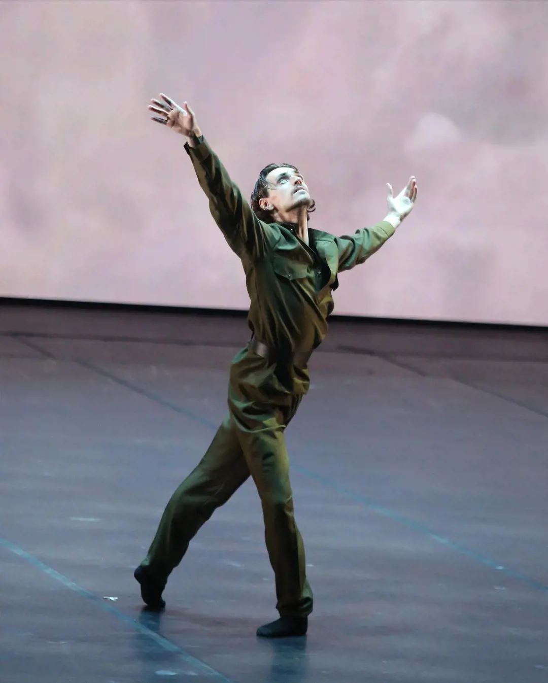 Sergei performing ballet dance in August 2022.