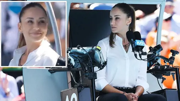 Marijana Veljovic has set pulses racing with her beauty in 2020 as she officiated the match between Roger Federer against Tennys Sandgren at the Australian Open 2020