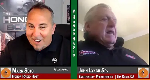 John Lynch was a guest in the radio show Honor Radio Episode in 2020