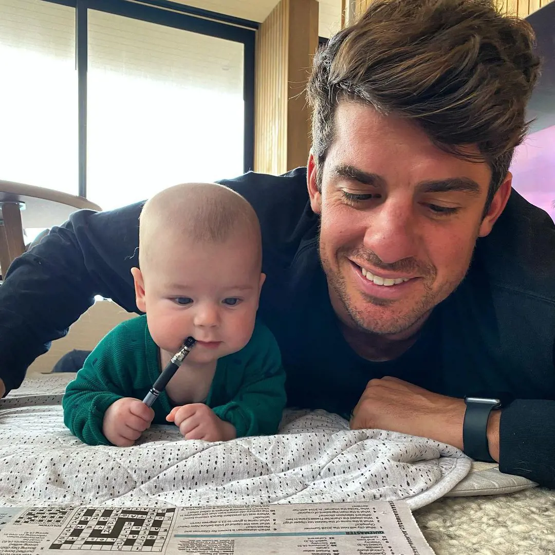 Moises Henriques shared a picture of his son Archie trying to scribble 