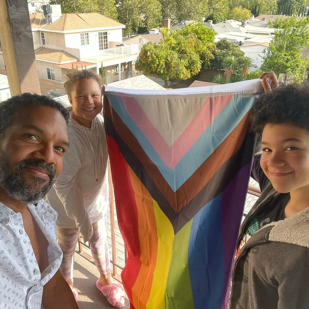 Khary celebrated the Pride Month in 2022 with his son and daughter