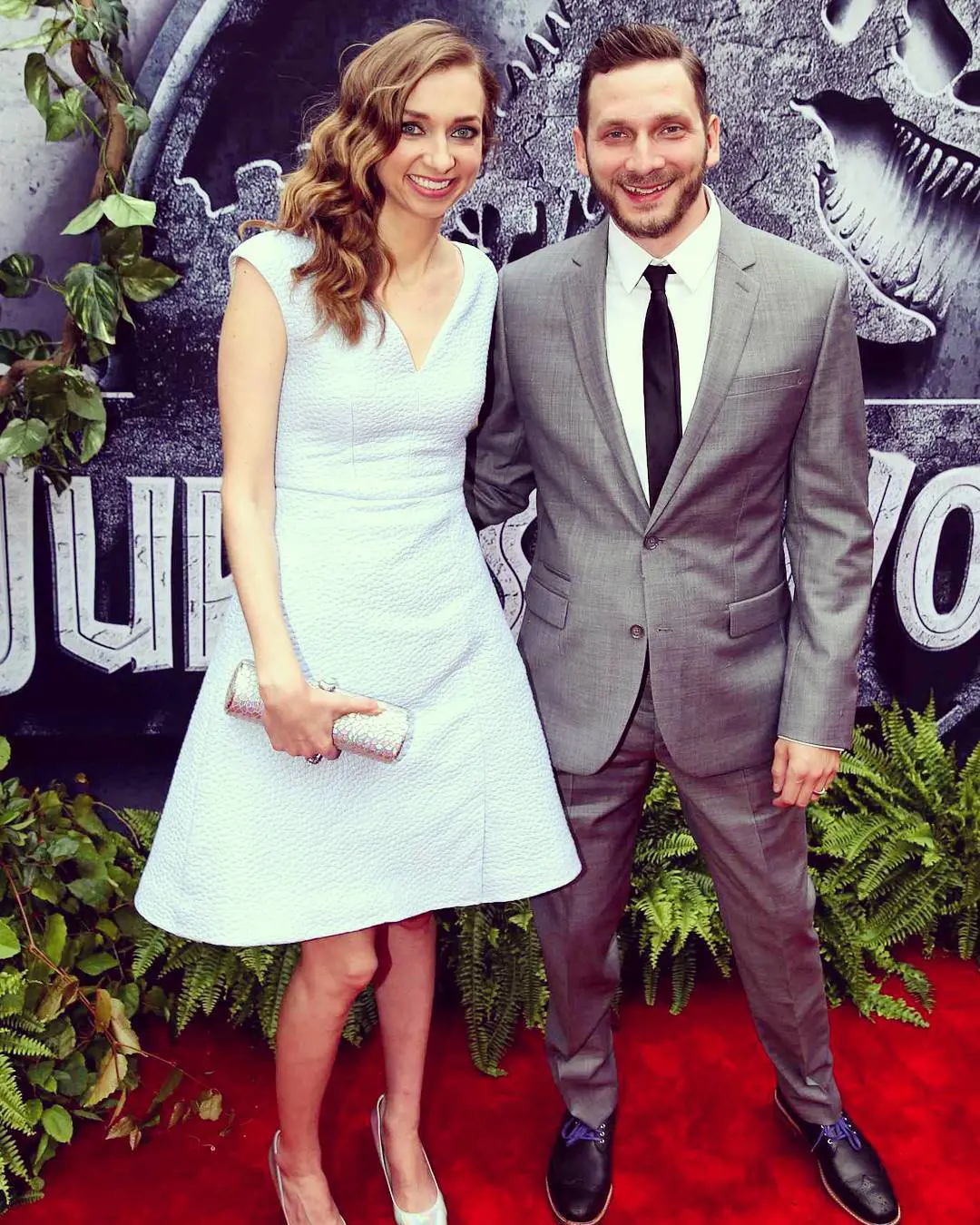 Lauren and Julian at Dolby Theatre during the Jurassic World premiere in 2016